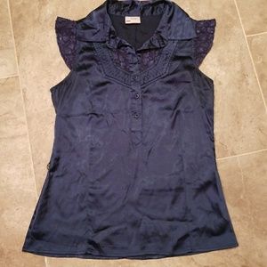 Satan & Lace.  Blue Shirt Size 10